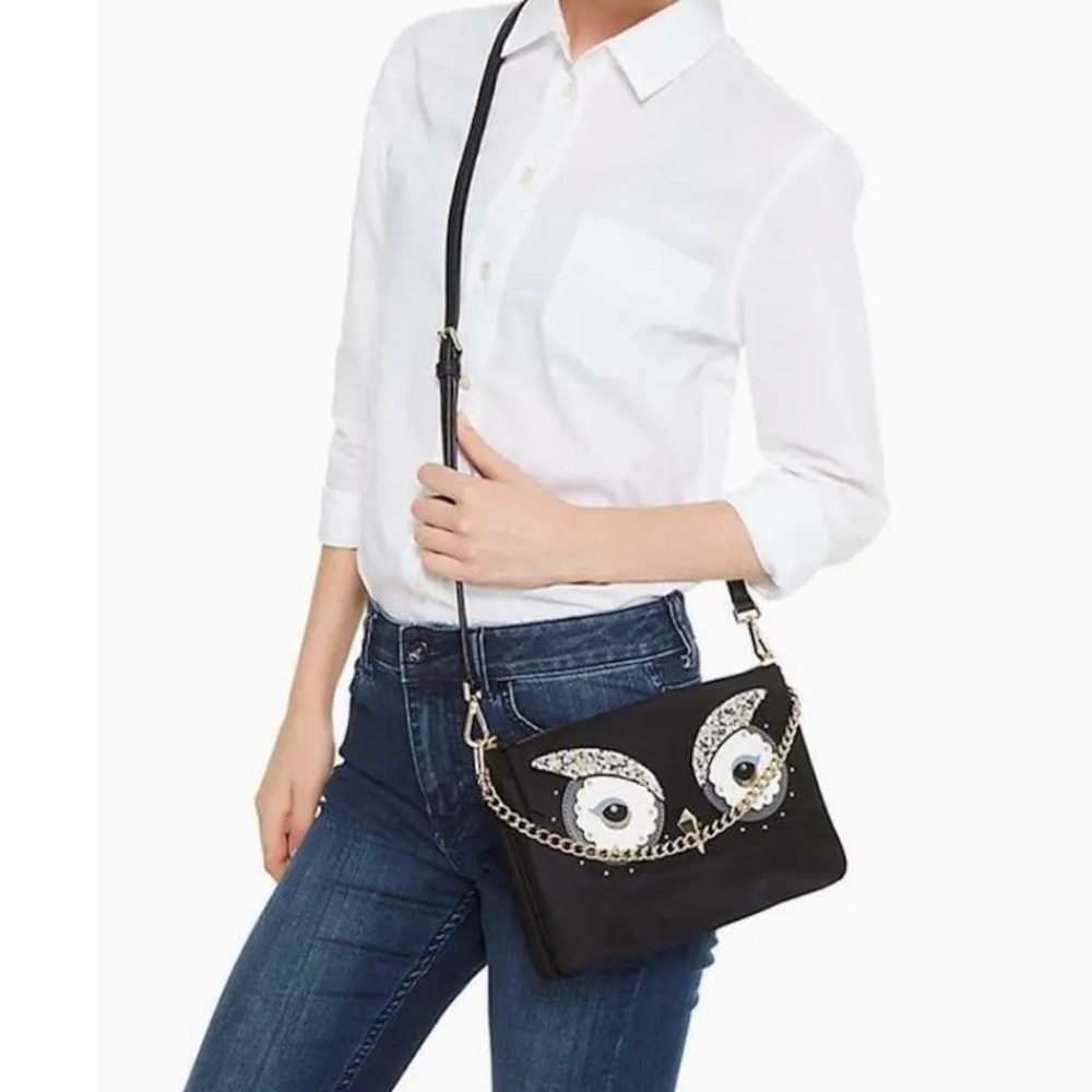 Kate Spade Owl Madelyn Star Bright Crossbody